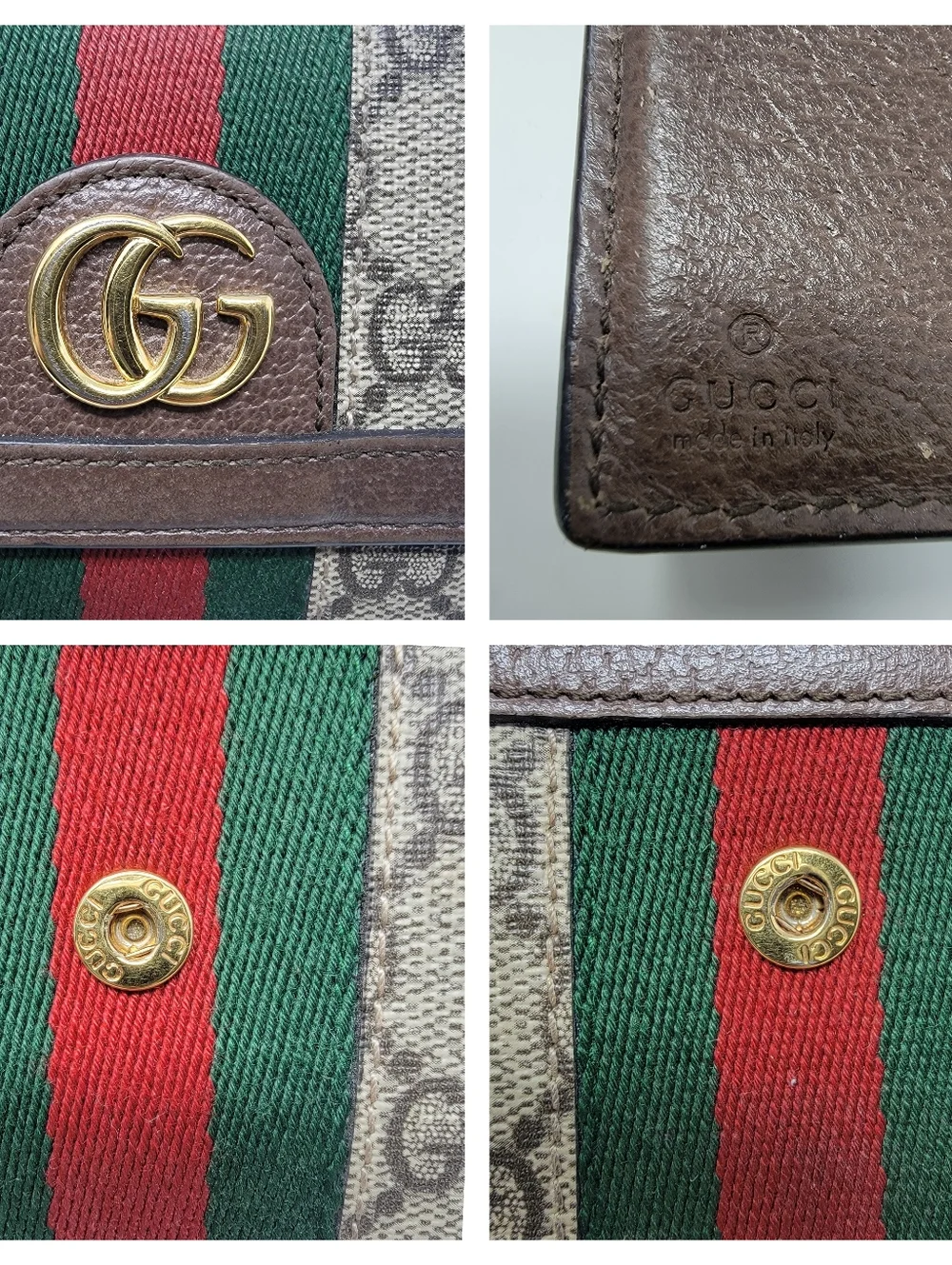 GUCCI Ophidia GG French Flap Wallet - Picture 6 of 10